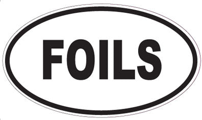 FOILS - Oval Sticker