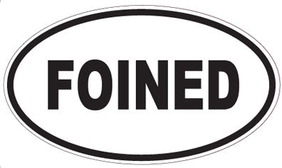 FOINED - Oval Sticker