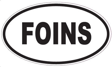 FOINS - Oval Sticker