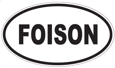 FOISON - Oval Sticker