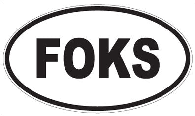 FOKS - Oval Magnet