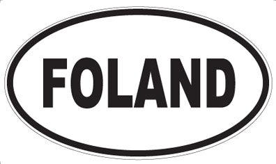 FOLAND - Oval Sticker