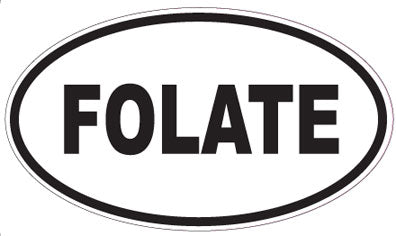 FOLATE - Oval Sticker