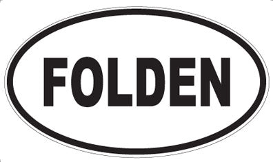 FOLDEN - Oval Magnet