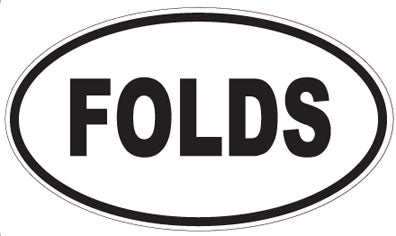 FOLDS - Oval Magnet