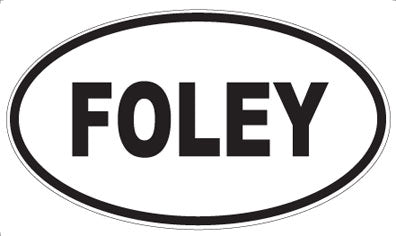 FOLEY - Oval Sticker