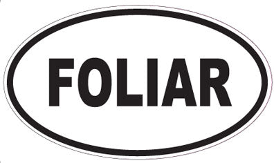 FOLIAR - Oval Sticker