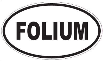 FOLIUM - Oval Sticker