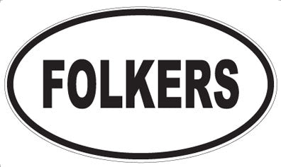 FOLKERS - Oval Sticker