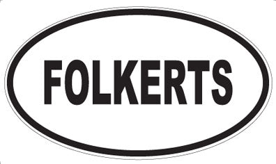 FOLKERTS - Oval Magnet