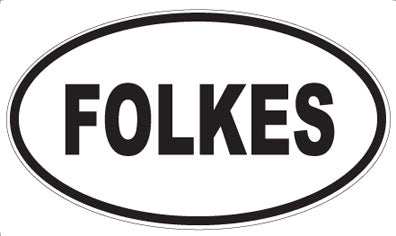FOLKES - Oval Magnet