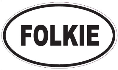 FOLKIE - Oval Sticker