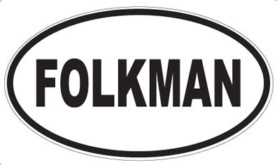 FOLKMAN - Oval Magnet