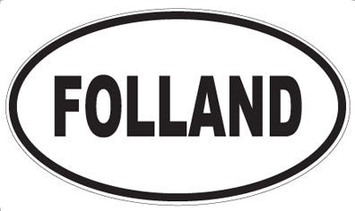 FOLLAND - Oval Sticker