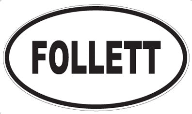 FOLLETT - Oval Magnet