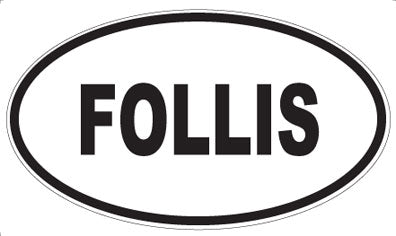 FOLLIS - Oval Sticker