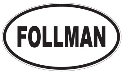 FOLLMAN - Oval Magnet