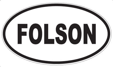 FOLSON - Oval Magnet