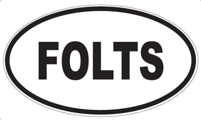 FOLTS - Oval Sticker