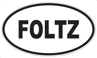 FOLTZ - Oval Magnet