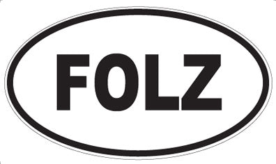 FOLZ - Oval Sticker