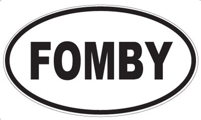 FOMBY - Oval Sticker