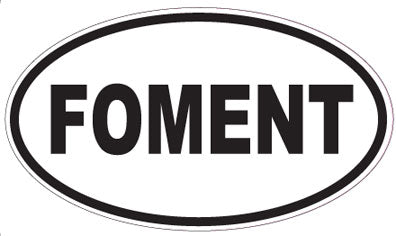 FOMENT - Oval Sticker