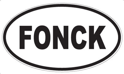 FONCK - Oval Magnet