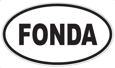 FONDA - Oval Sticker