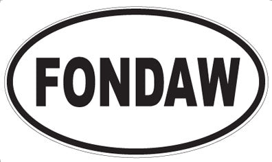 FONDAW - Oval Sticker
