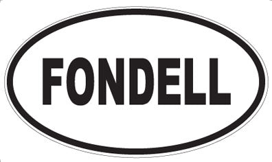 FONDELL - Oval Sticker