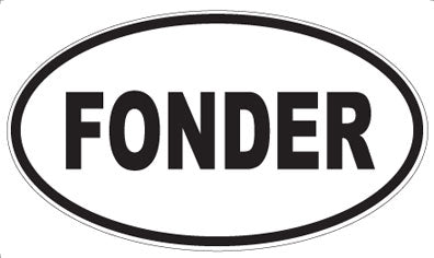 FONDER - Oval Magnet