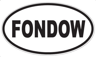 FONDOW - Oval Sticker