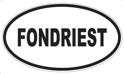 FONDRIEST - Oval Sticker