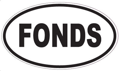 FONDS - Oval Sticker