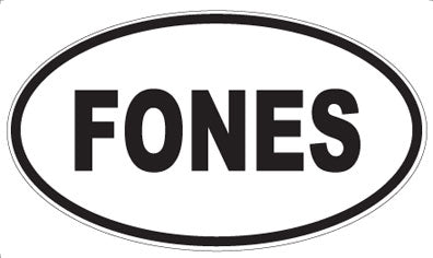 FONES - Oval Sticker
