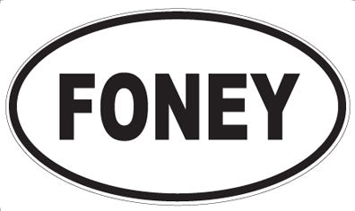 FONEY - Oval Magnet