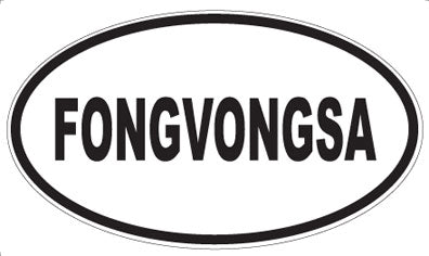 FONGVONGSA - Oval Magnet