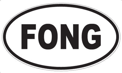 FONG - Oval Magnet