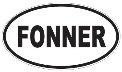 FONNER - Oval Magnet