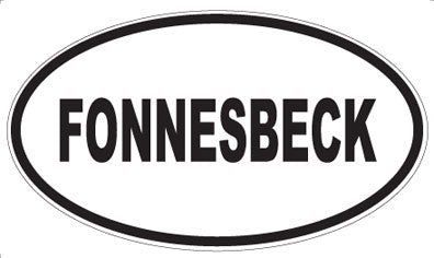 FONNESBECK - Oval Sticker