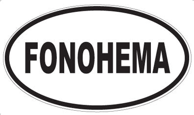 FONOHEMA - Oval Sticker