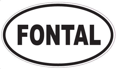 FONTAL - Oval Sticker