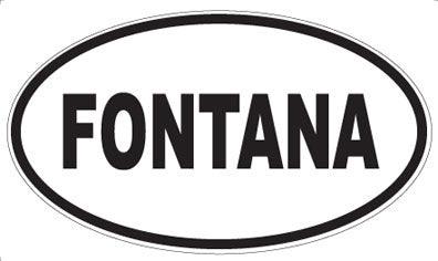 FONTANA - Oval Magnet
