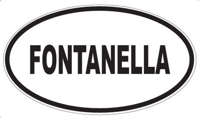 FONTANELLA - Oval Sticker