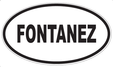 FONTANEZ - Oval Magnet