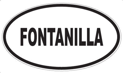 FONTANILLA - Oval Sticker