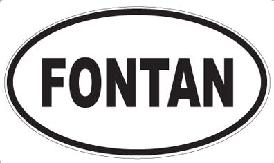 FONTAN - Oval Magnet