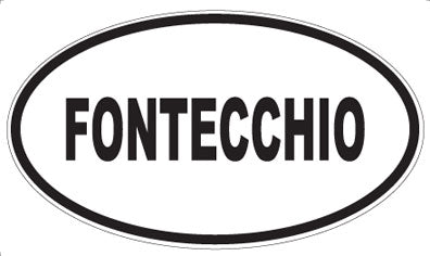 FONTECCHIO - Oval Sticker