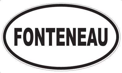 FONTENEAU - Oval Sticker